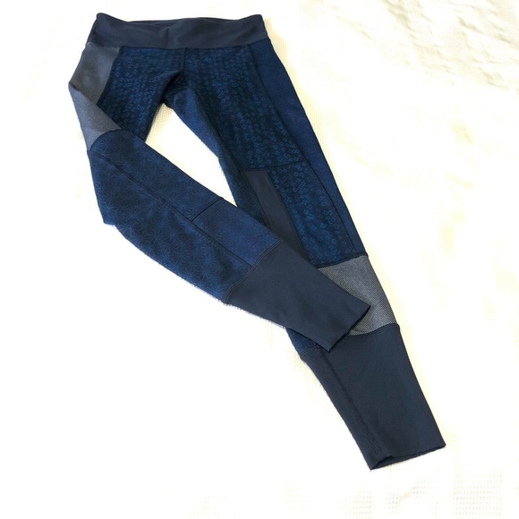 Lululemon Wunder Under Twist Inkwell Sashiko Patchwork Leggings Size 4 Women’s - Picture 9 of 16